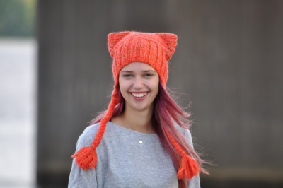 Oranžā lapsiņas cepure