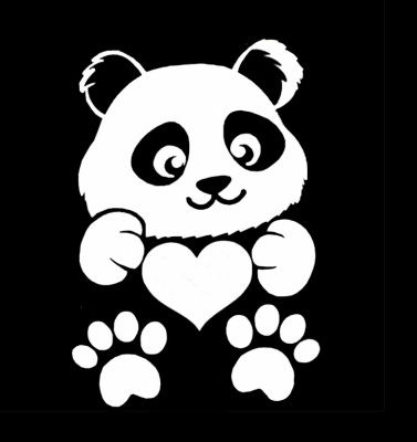 Panda 9,4 x 14,1 cm