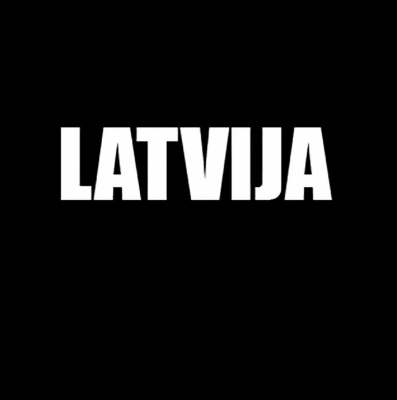 LATVIJA 13.8 x 3.7 cm