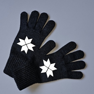 Tumši pelēki pirkstaiņi ar Auseklīti