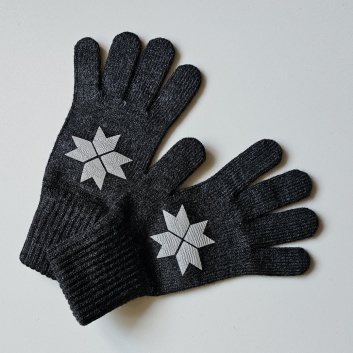 Tumši pelēki pirkstaiņi ar Auseklīti